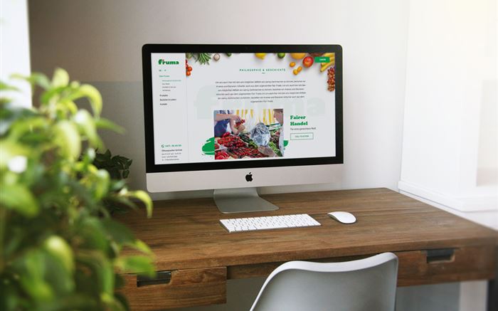 Desktop Mockup Fruma Homepage