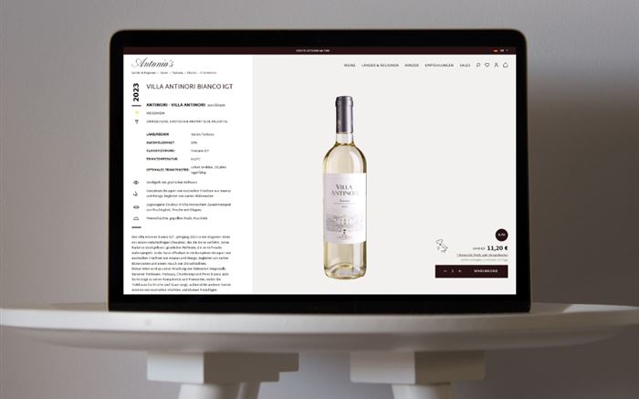 Ipad Mockup Antonio's Produktdetailseite