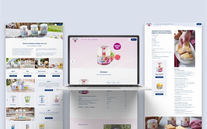 sito web Mockup Latteria Vipiteno