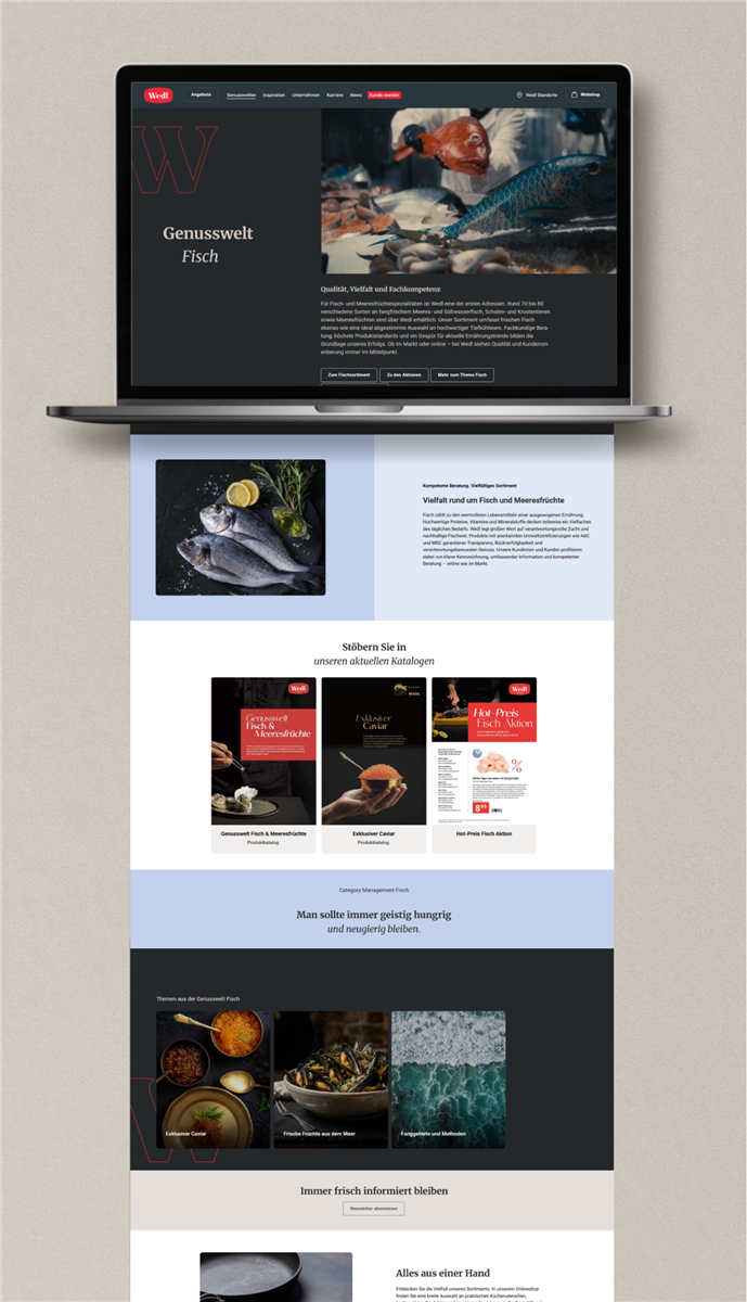 Laptop mockup sito online Wedl Austria