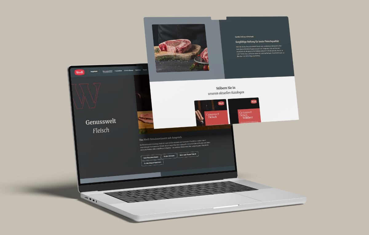 Laptop mockup Onlineshop Wedl Austria