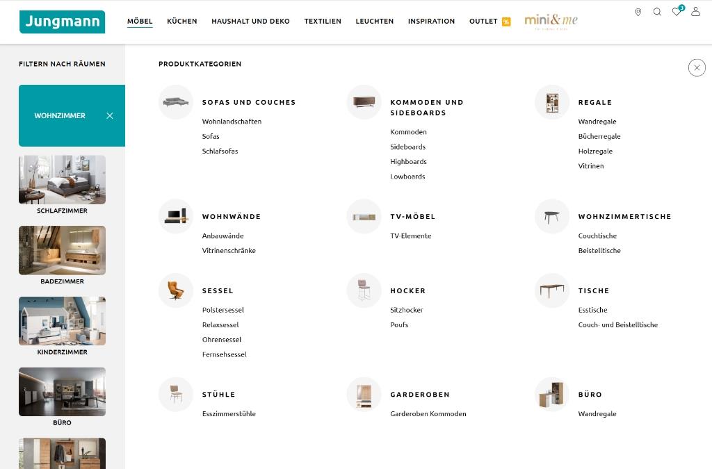menu shop online Jungmann