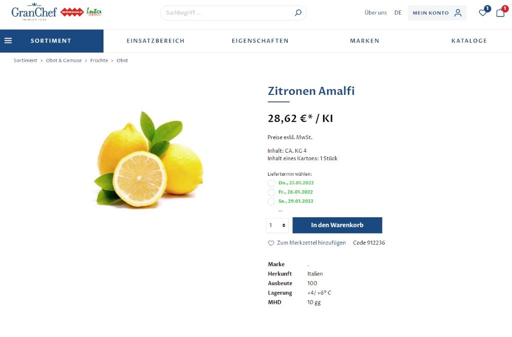 Gran Chef Premium Food Produktdetailseite